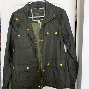 J crew forest green jacket